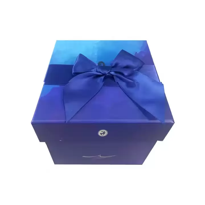 Two piece rigid box for premium gifts cosmetics and jewelry packaging